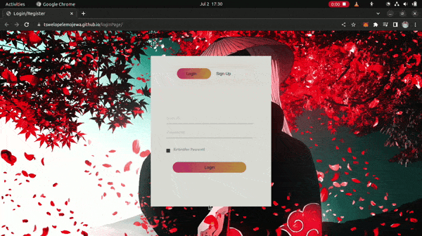 Login Page